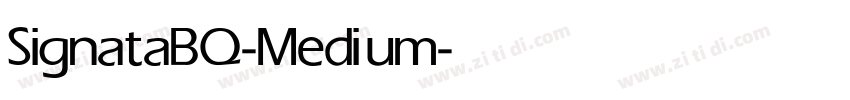 SignataBQ-Medium字体转换 SignataBQ-Medium字体转换
