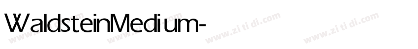 WaldsteinMedium字体转换
