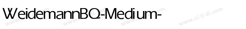 WeidemannBQ-Medium字体转换 WeidemannBQ-Medium字体转换