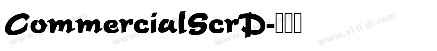 CommercialScrD字体转换