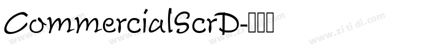 CommercialScrD字体转换