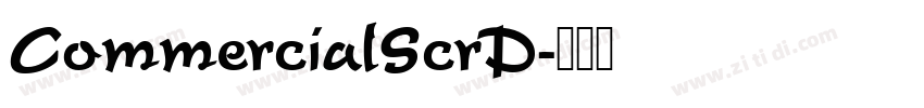 CommercialScrD字体转换