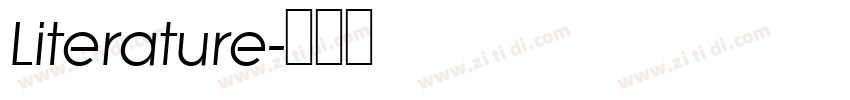 Literature字体转换
