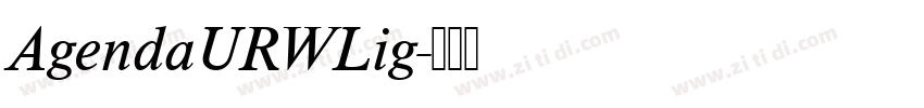 AgendaURWLig字体转换