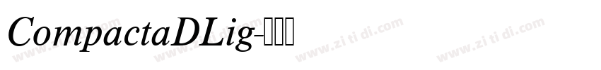 CompactaDLig字体转换