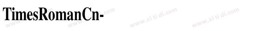 TimesRomanCn字体转换