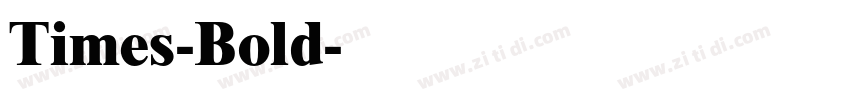 Times-Bold字体转换