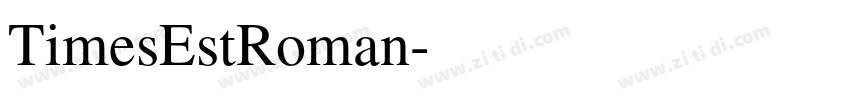 TimesEstRoman字体转换 TimesEstRoman字体转换