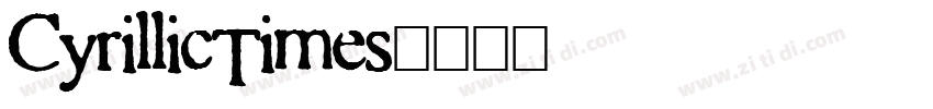 CyrillicTimes字体转换