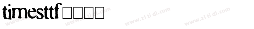 timesttf字体转换