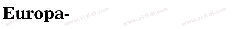 Europa字体转换