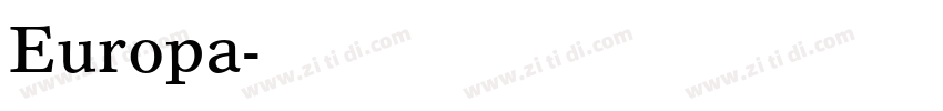 Europa字体转换