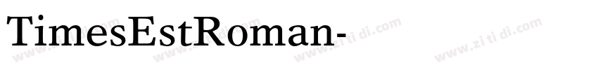 TimesEstRoman字体转换 TimesEstRoman字体转换