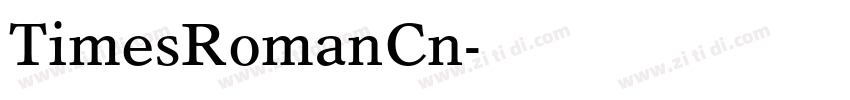 TimesRomanCn字体转换