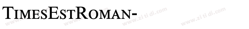 TimesEstRoman字体转换 TimesEstRoman字体转换