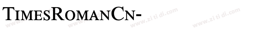 TimesRomanCn字体转换
