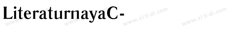LiteraturnayaC字体转换