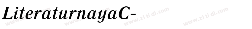 LiteraturnayaC字体转换