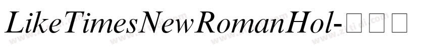 LikeTimesNewRomanHol字体转换