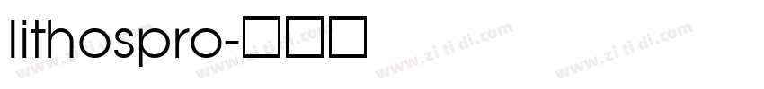 lithospro字体转换