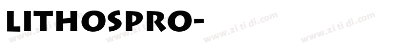 lithospro字体转换