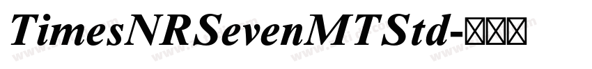 TimesNRSevenMTStd字体转换