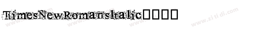 TimesNewRomansltalic字体转换