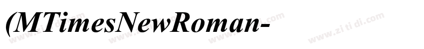 (MTimesNewRoman字体转换