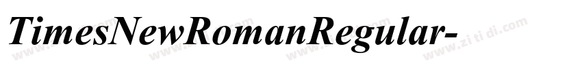 TimesNewRomanRegular字体转换