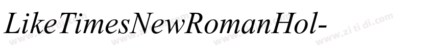 LikeTimesNewRomanHol字体转换