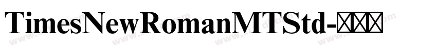 TimesNewRomanMTStd字体转换
