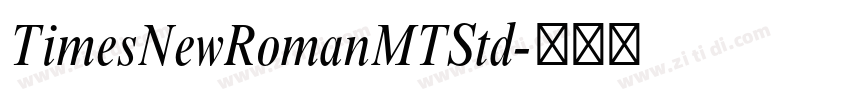 TimesNewRomanMTStd字体转换