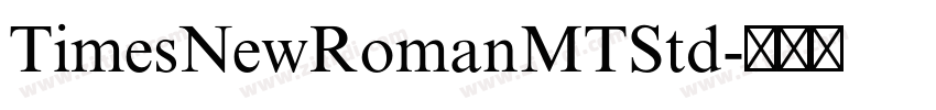 TimesNewRomanMTStd字体转换