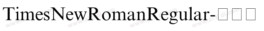 TimesNewRomanRegular字体转换
