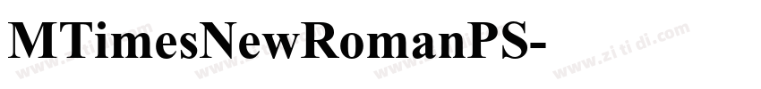 MTimesNewRomanPS字体转换