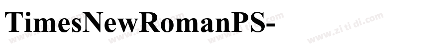 TimesNewRomanPS字体转换