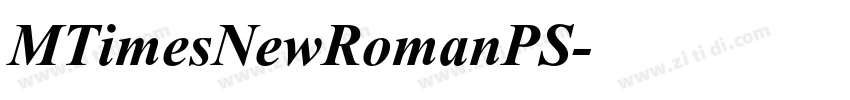 MTimesNewRomanPS字体转换