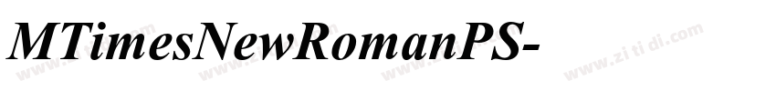 MTimesNewRomanPS字体转换