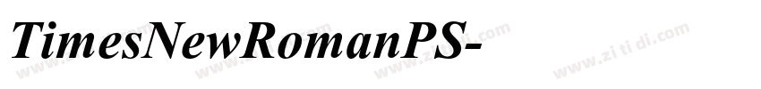 TimesNewRomanPS字体转换
