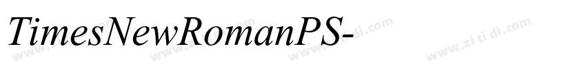 TimesNewRomanPS字体转换