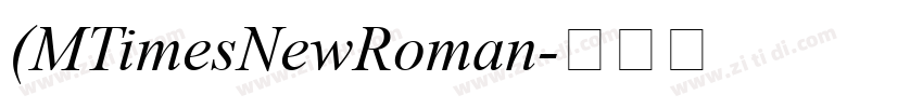 (MTimesNewRoman字体转换