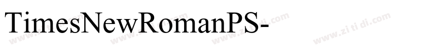 TimesNewRomanPS字体转换