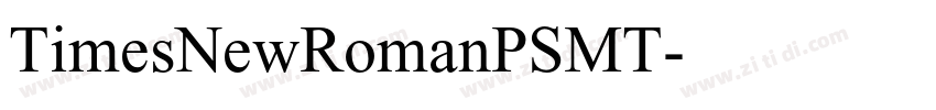 TimesNewRomanPSMT字体转换