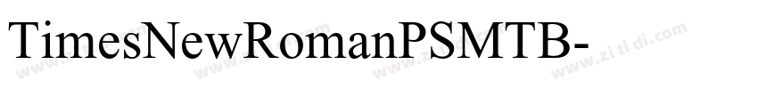 TimesNewRomanPSMTB字体转换