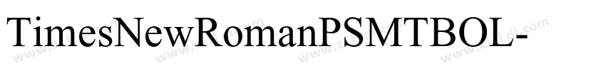 TimesNewRomanPSMTBOL字体转换