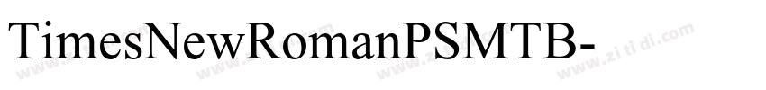 TimesNewRomanPSMTB字体转换