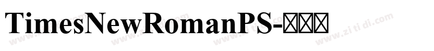 TimesNewRomanPS字体转换