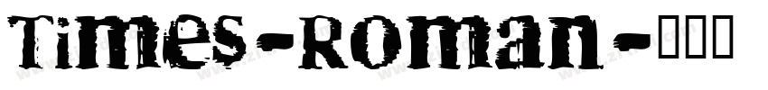 Times-Roman字体转换