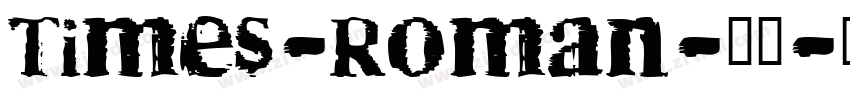 Times-Roman-常规字体转换
