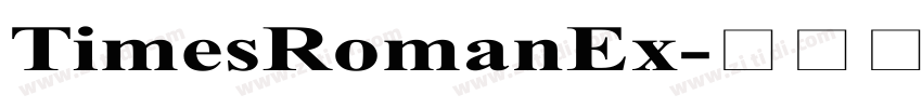 TimesRomanEx字体转换